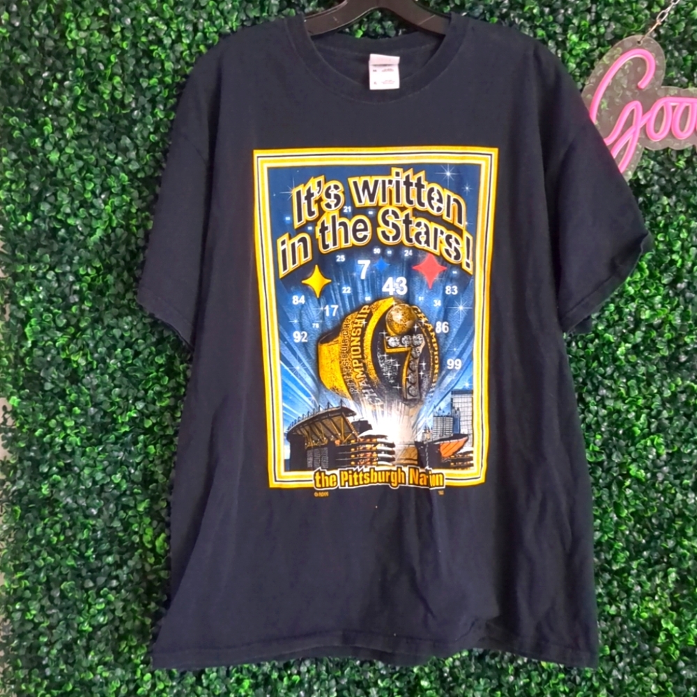 Pittsburgh Steelers 2011 VTG It's Written in the Stars! Shirt Adult XL NFL